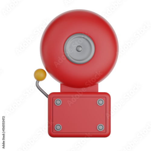 Emergency Bell 3D Icon Illustration