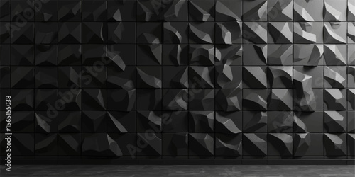 Grunge metal texture background in black and white with geometric steel pattern