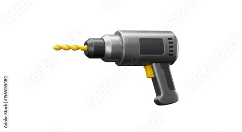 cordless drill isolated on white background