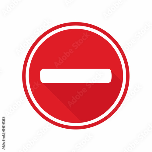 no entry sign isolated