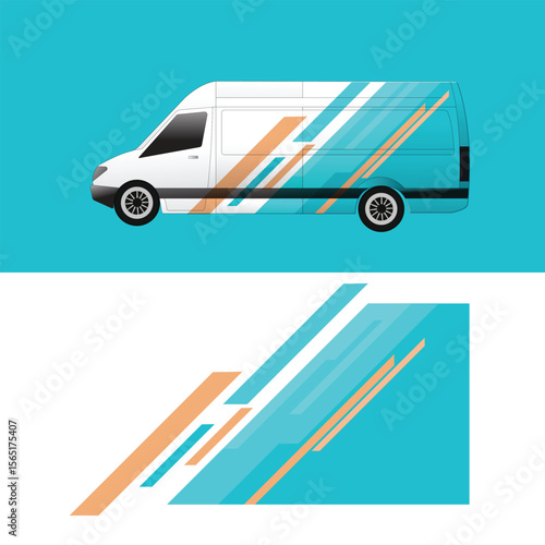 vector design decal wrap body cargo van car
