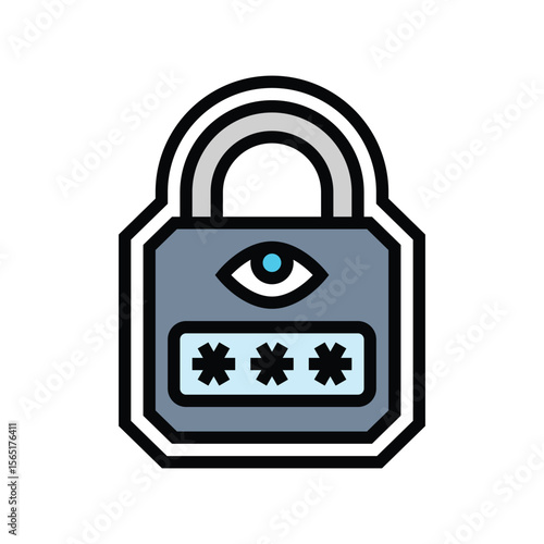 tamper proof color icon vector illustration