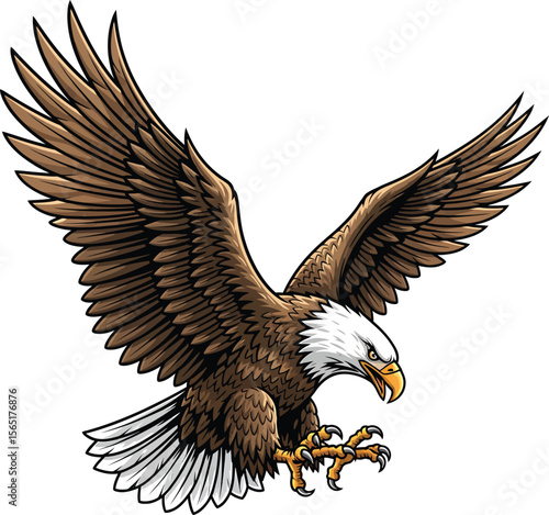 Eagle Flying Wildlife Bird Predator
