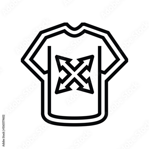 comfortable fit line icon vector illustration