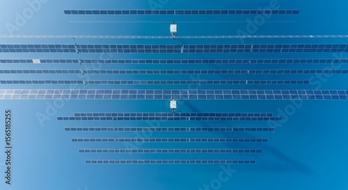 Top View of Photovoltaic Farm