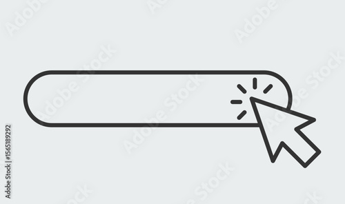 Web internet search engine click icon