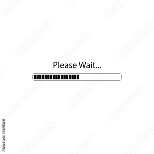Please Wait simple design