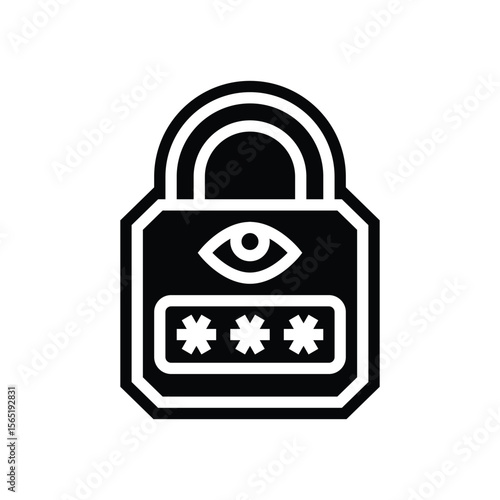tamper proof glyph icon vector illustration