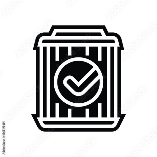 high performance filters glyph icon vector illustration