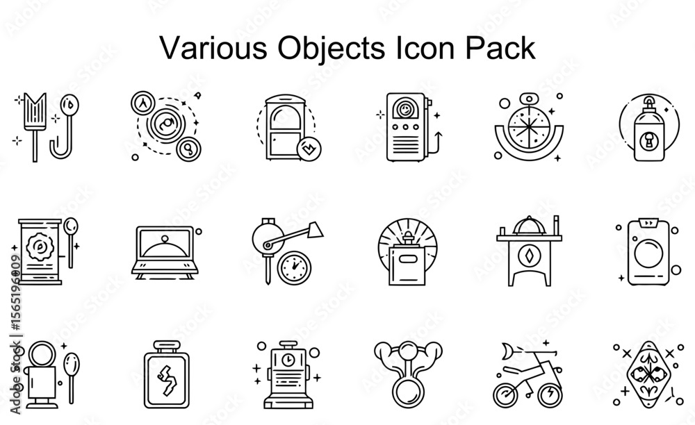 Fototapeta premium Line Art Icon Pack