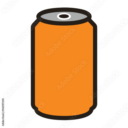 beer can icon vector on white