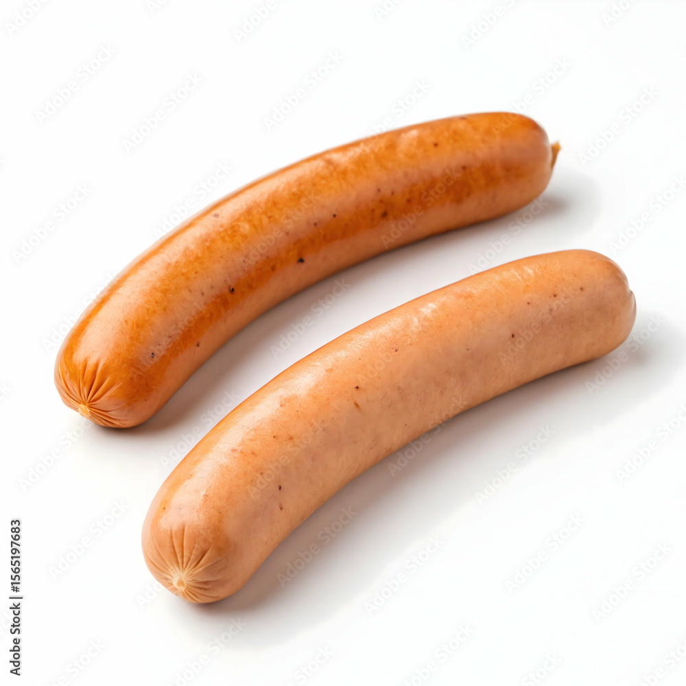 Two frankfurters isolated on transparent background Two frankfurters isolated on transparent background