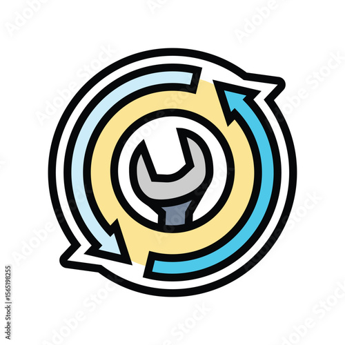 simple maintenance color icon vector illustration