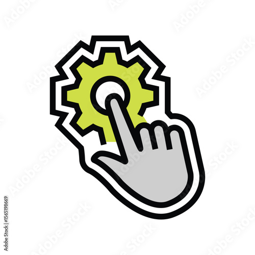 simple controls color icon vector illustration