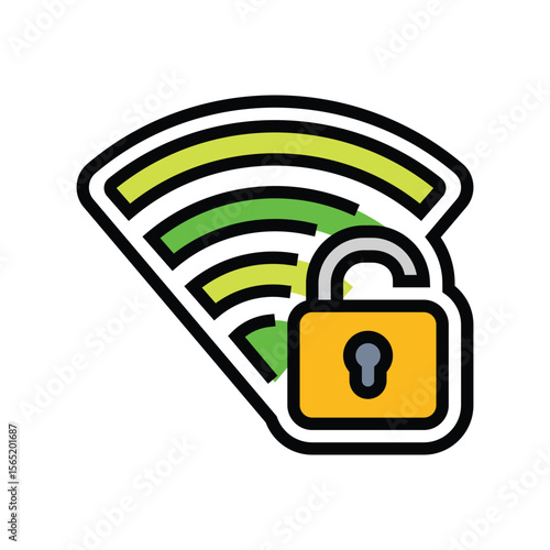 wi fi connectivity color icon vector illustration