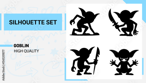 Unique and high quality Goblin Silhouette set