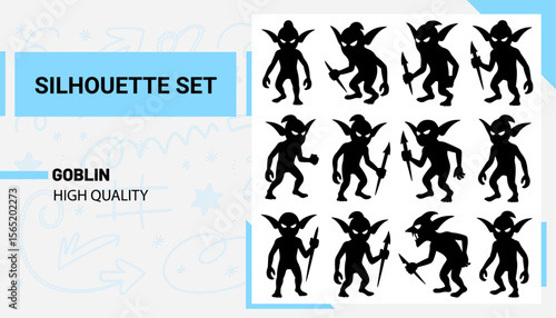 Unique and high quality Goblin Silhouette set
