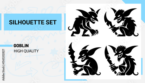 Unique and high quality Goblin Silhouette set