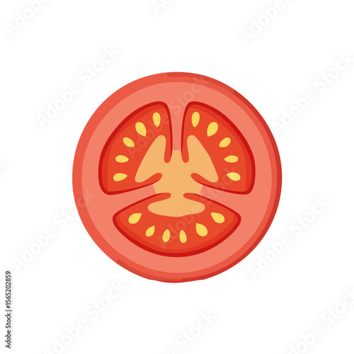 Slice of Tomato Food Icon I...