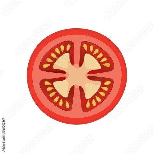 Slice of Tomato Food Icon I...