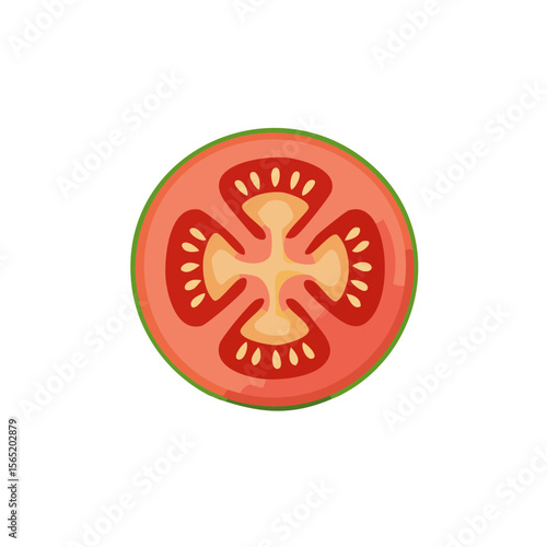 Slice of Tomato Food Icon I...