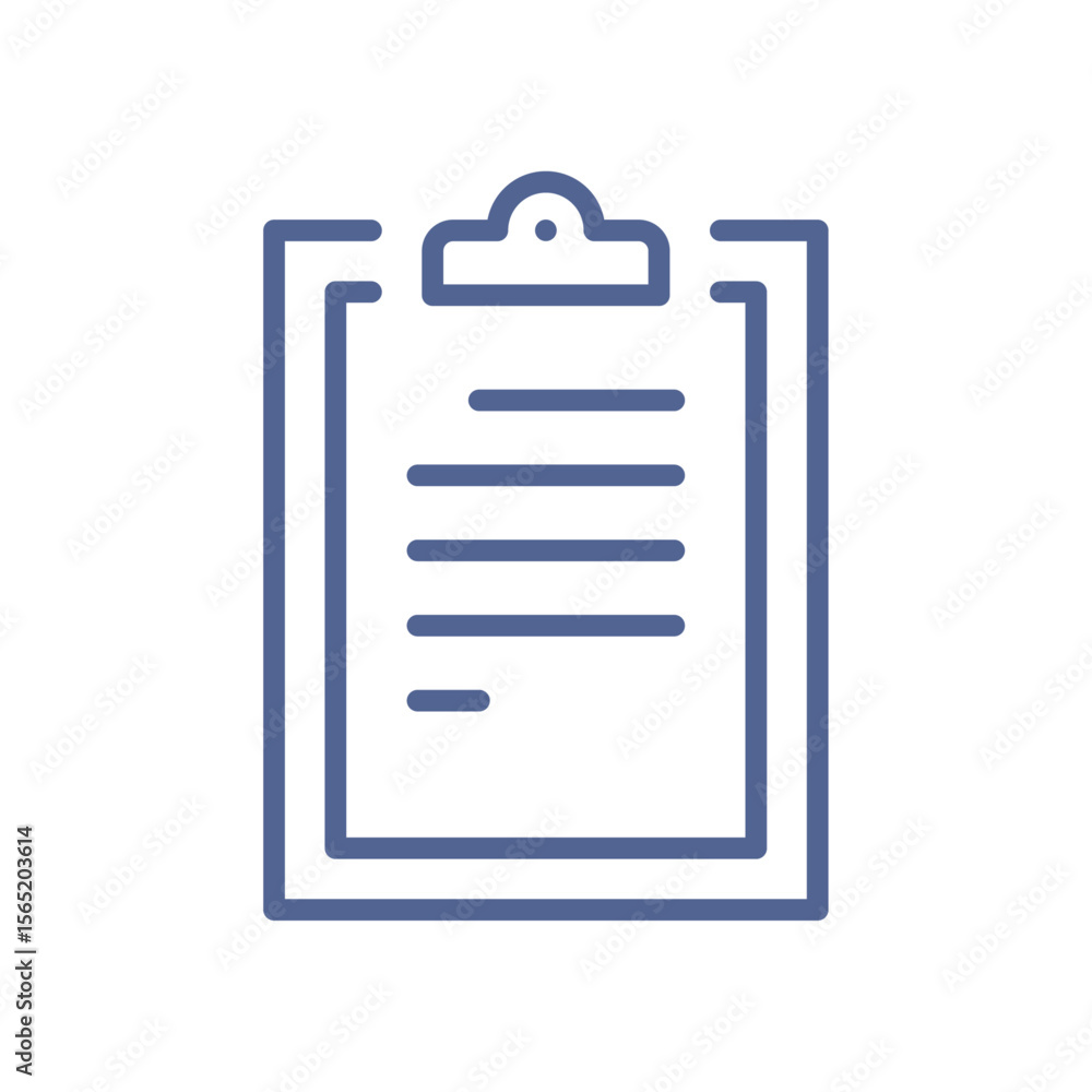 Checklist icon, minimal clipboard symbol representing task management, planning process, work list, productivity control and organized workflow tracking flat vector illustration. Checklist icon, minimal clipboard symbol representing task management, planning process, work list, productivity control and organized workflow tracking flat vector illustration.