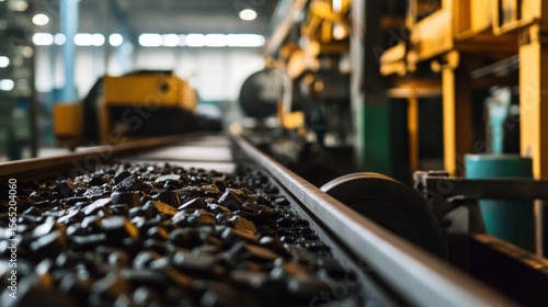 Wallpaper Mural Conveyor belt with hot rubber compounds, ready for tire forming Torontodigital.ca