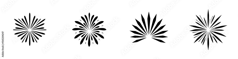 Silhouette pictogram set featuring abstract shapes for design and aesthetic purposes Silhouette pictogram set featuring abstract shapes for design and aesthetic purposes