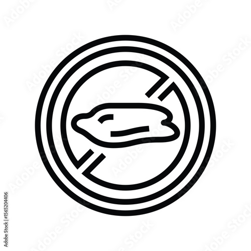 no spill design line icon vector illustration