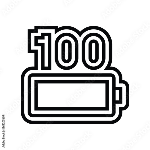 pre charged line icon vector illustration