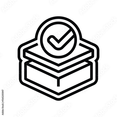 pre assembled line icon vector illustration