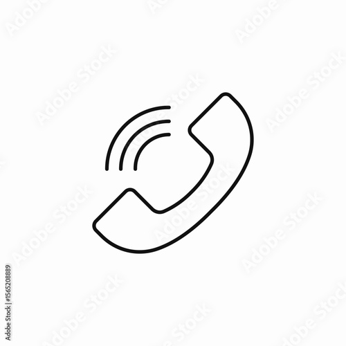 incoming phone call icon sign vector