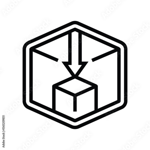 compact size line icon vector illustration