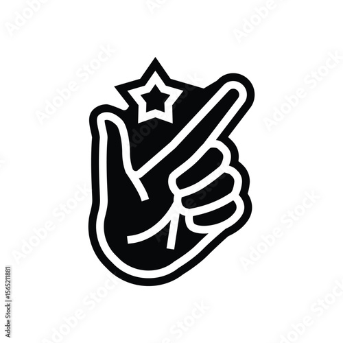 easy use glyph icon vector illustration