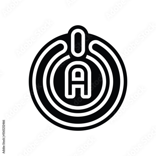 auto shut off glyph icon vector illustration