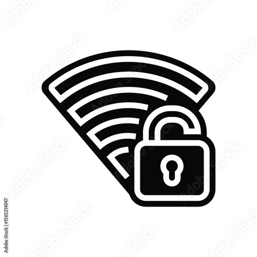 wi fi connectivity glyph icon vector illustration