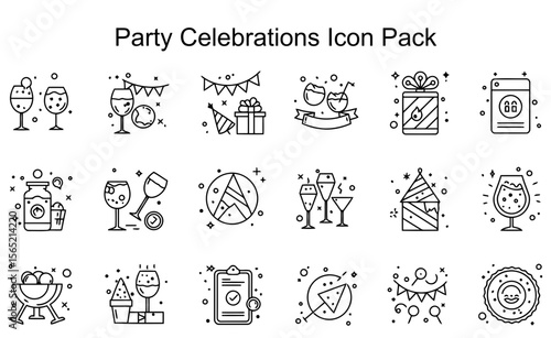 Party Celebrations Icon Pack