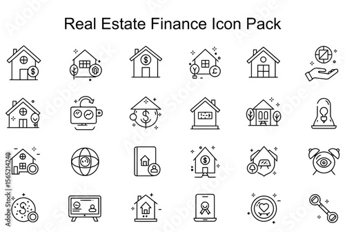 Real Estate Finance Icon Pack