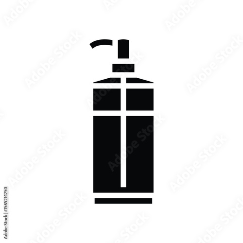 liquid soap dispenser pump glyph icon vector illustration