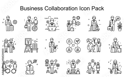 Business Collaboration Icon Pack