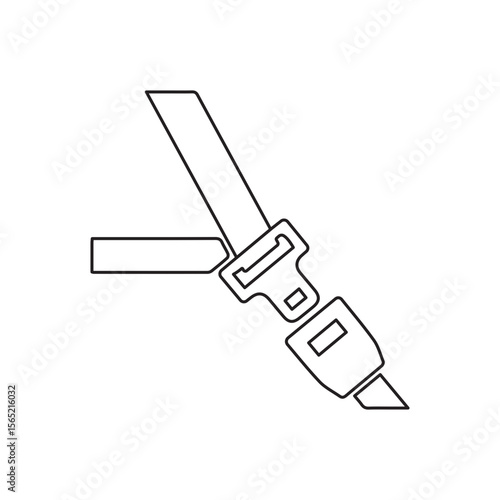 seatbelt line icon