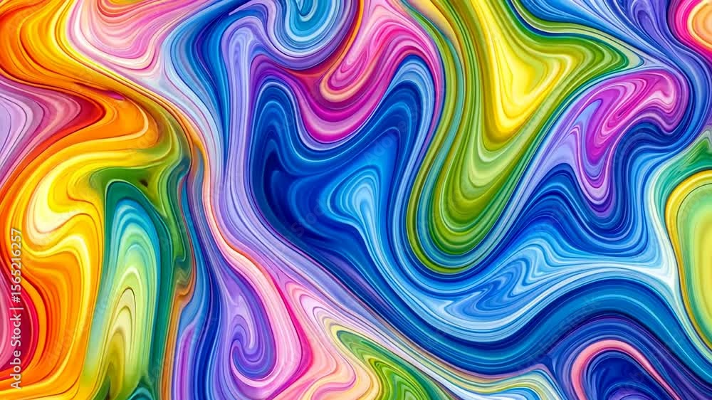 Abstract Colorful Swirls Background