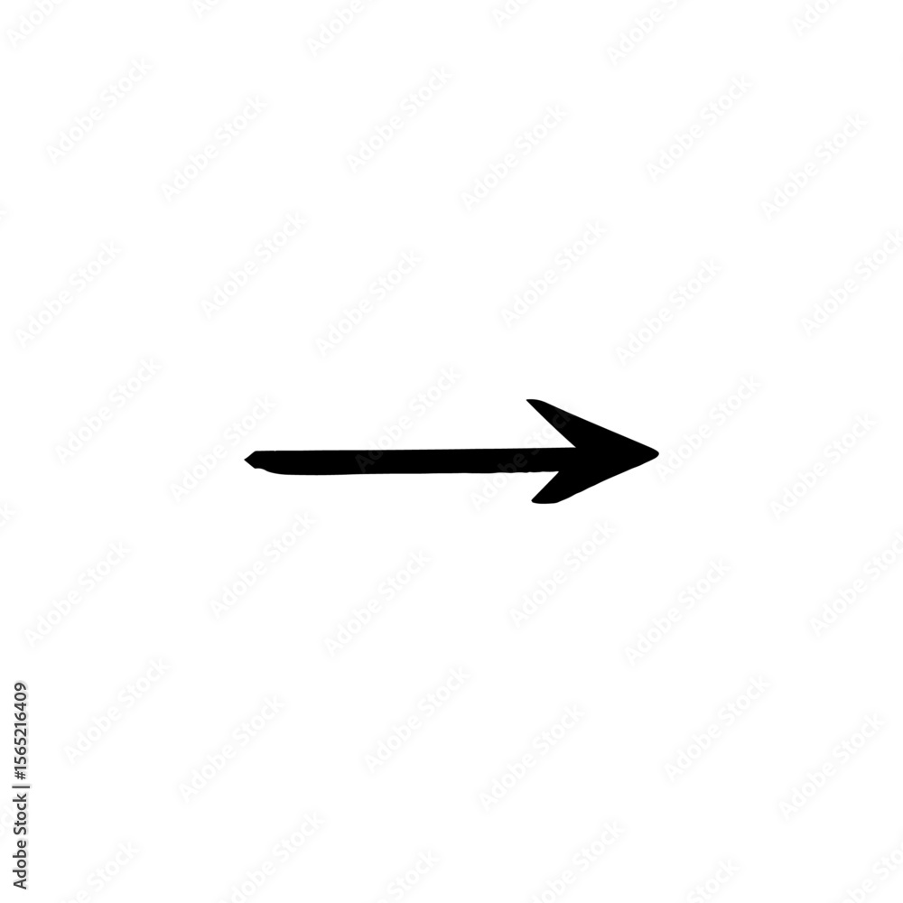 Straight pointed arrow icon. Black arrow pointing to the right. Black direction pointer Straight pointed arrow icon. Black arrow pointing to the right. Black direction pointer