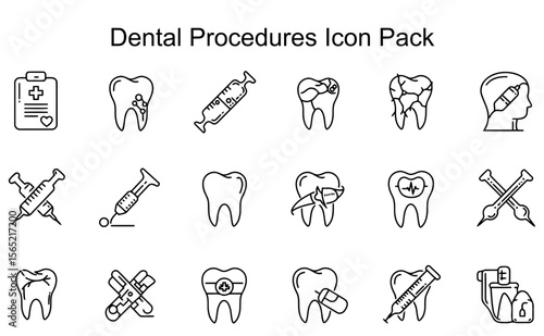 Dental Procedures Icon Pack