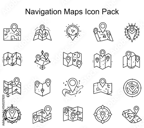 Navigation Maps Icon Pack