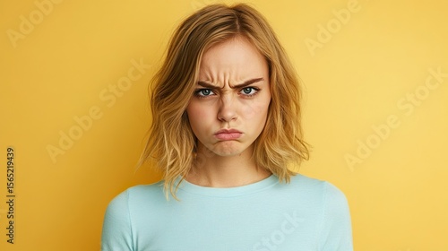 Displeased Young Woman