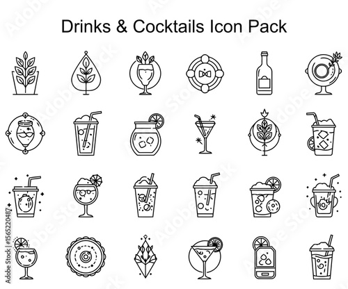 Drinks & Cocktails Icon Pack