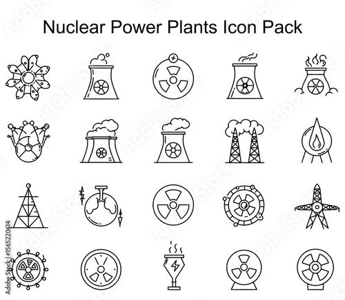 Nuclear Power Plants Icon Pack