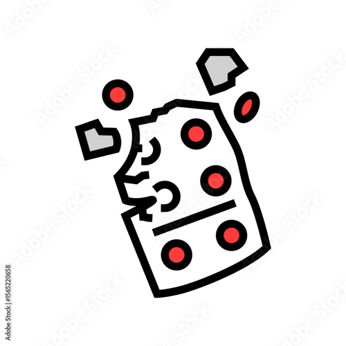 discarded medicine packaging color icon vector illustration