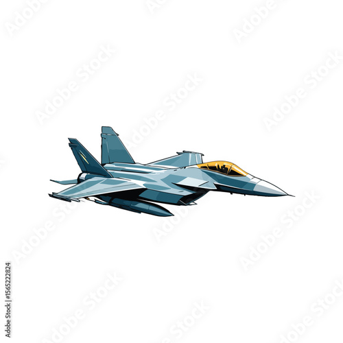 Modern Fighter Jet Vector